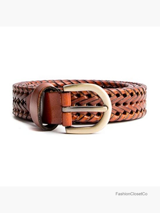Hand-Woven Genuine Leather Braided Belt Adjustable Casual Waist Strap main image 4